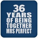 36th Anniversary 36 Years Of Being Mrs Perfect - Drink Coaster