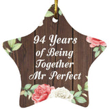 94th Anniversary 94 Years Of Being Mr Perfect - Star Ornament A