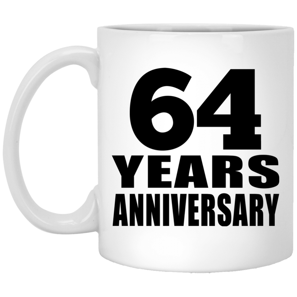 64th Anniversary 64 Years - 11 Oz Coffee Mug