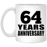 64th Anniversary 64 Years - 11 Oz Coffee Mug