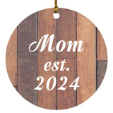 Mom Established Est. 2024 - Circle Ornament E