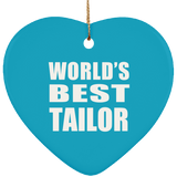 World's Best Tailor - Heart Ornament