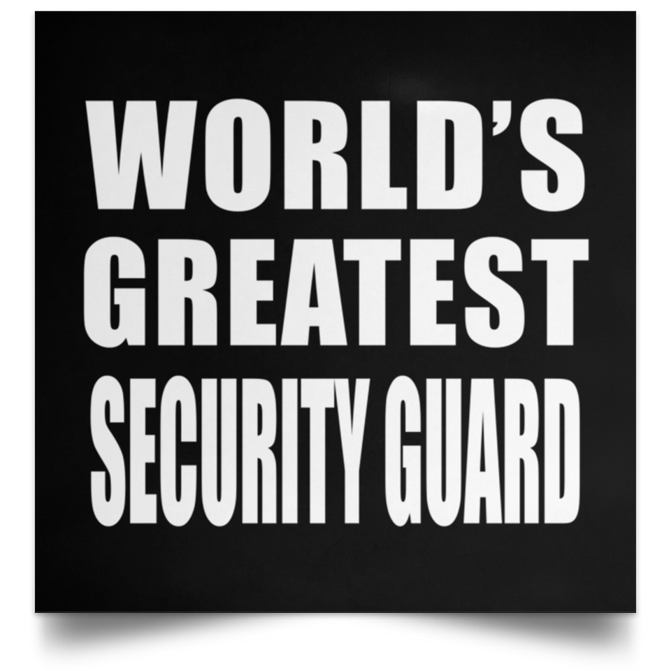 World's Greatest Security Guard - Poster Square