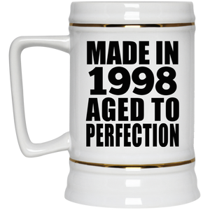 26th Birthday Made In 1998 Aged to Perfection - Beer Stein