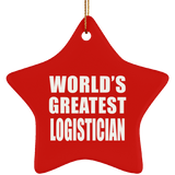 World's Greatest Logistician - Star Ornament