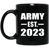 Army Established EST. 2023 - 11oz Coffee Mug Black