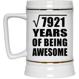 89th Birthday Square Root of 7921 Years of Being Awesome - Beer Stein