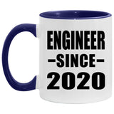 Engineer Since 2020 - 11oz Accent Mug Purple