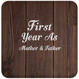 First Year As Mother & Father - Drink Coaster D