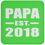 Papa (Grandpa) Established EST. 2018 - Drink Coaster