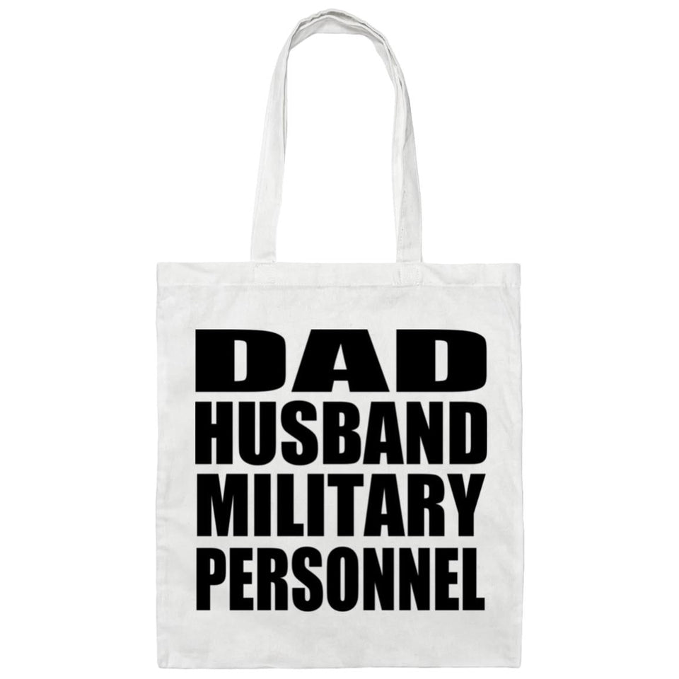 Dad Husband Military Personnel - Tote Bag White