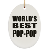 World's Best Pop-Pop - Oval Ornament