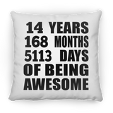 14th Birthday 14 Years 168 Months 5113 Days Of Awesome - Throw Pillow