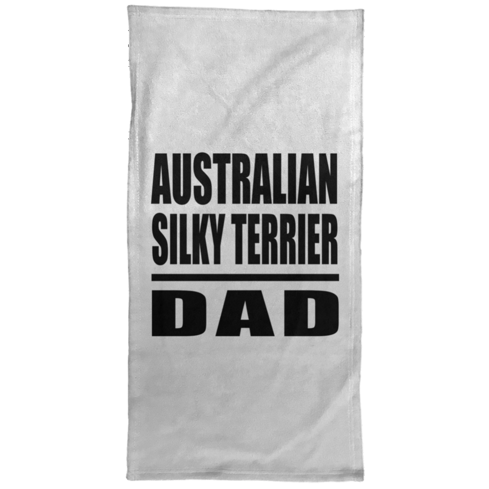 Australian Silky Terrier Dad - Hand Towel