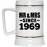 55th Anniversary Mr & Mrs Since 1969 - Beer Stein
