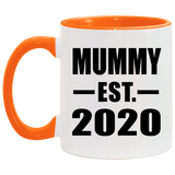 Mummy Established EST. 2020 - 11oz Accent Mug Orange