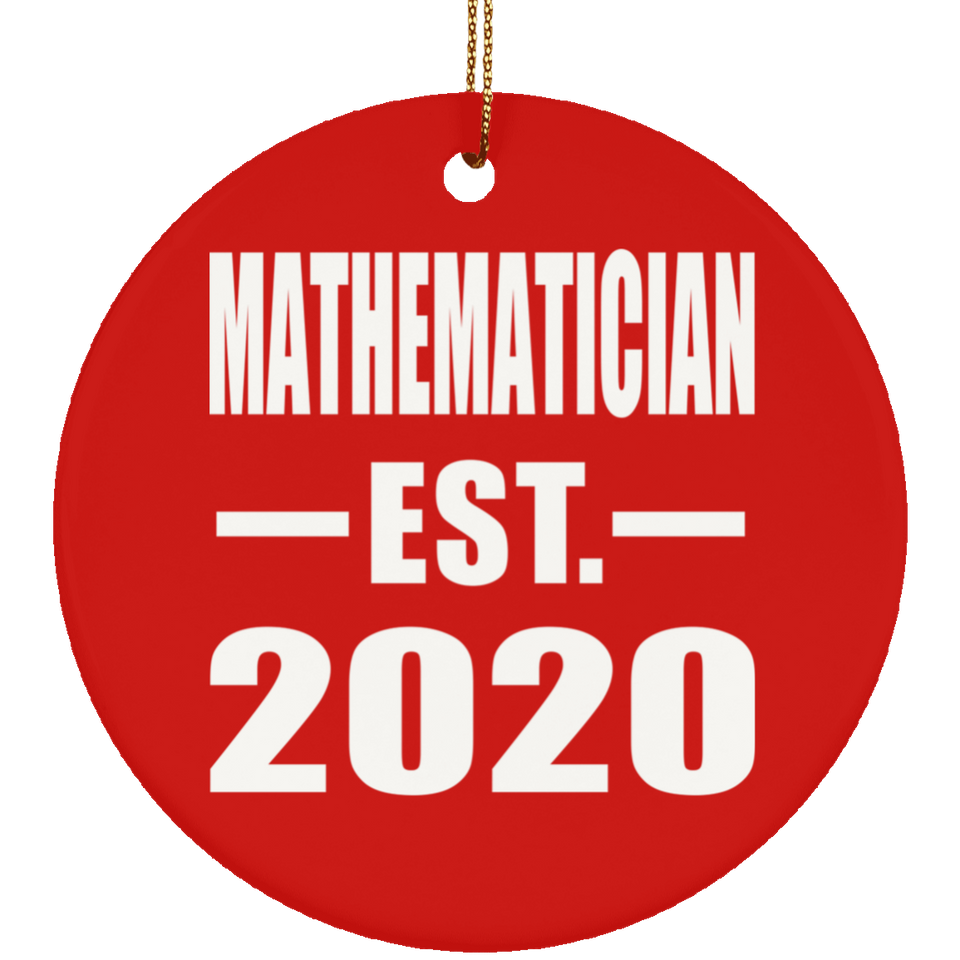 Mathematician Established EST. 2020 - Circle Ornament