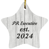 PR Executive Established Est. 2024 - Star Ornament F