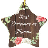 First Christmas As Mamaw - Star Ornament A