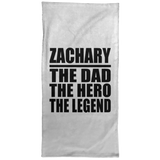 Zachary The Dad The Hero The Legend - Hand Towel