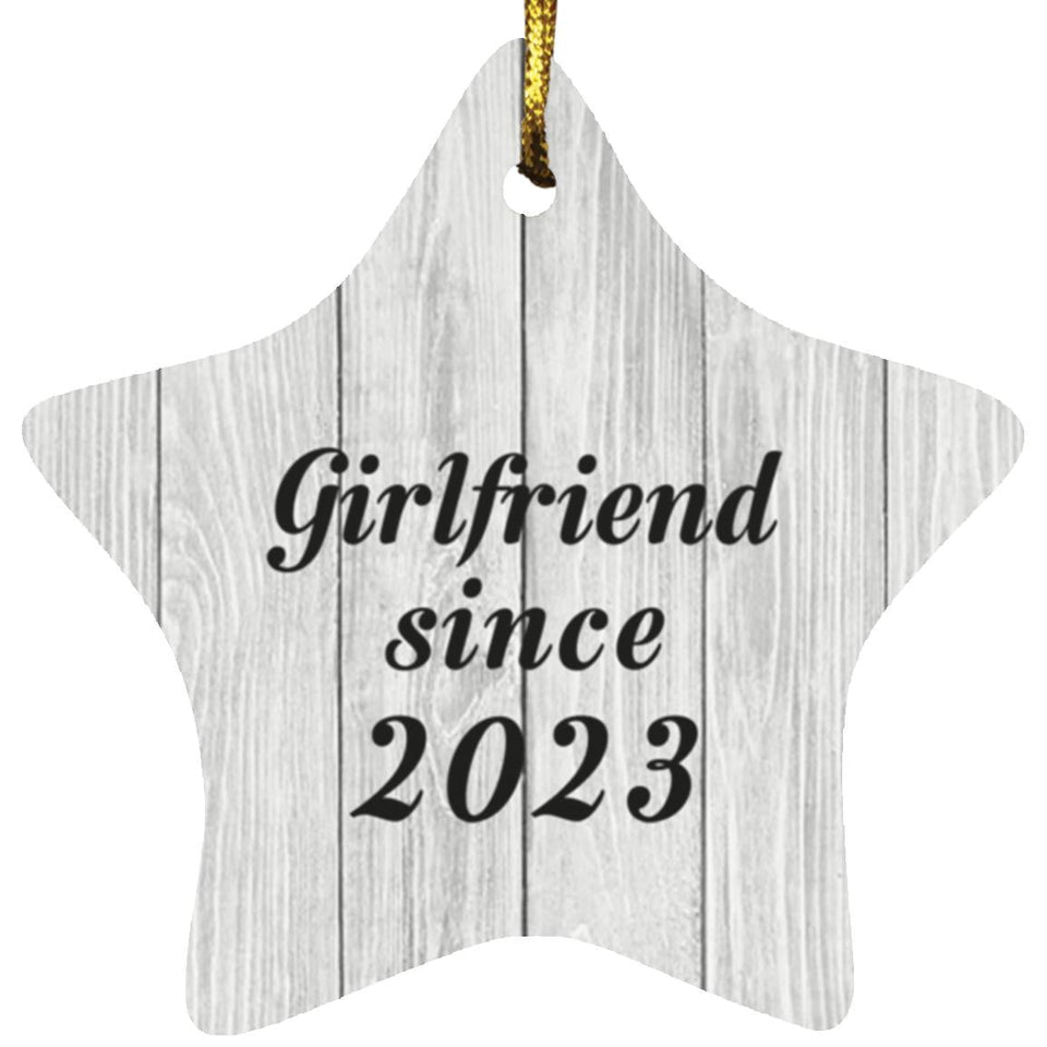Girlfriend Since 2023 - Star Ornament F