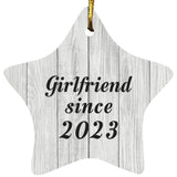 Girlfriend Since 2023 - Star Ornament F