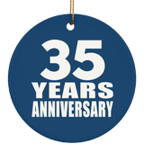 35th Anniversary 35 Years Anniversary - Circle Ornament