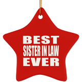 Best Sister In Law Ever - Star Ornament