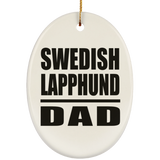 Swedish Lapphund Dad - Oval Ornament