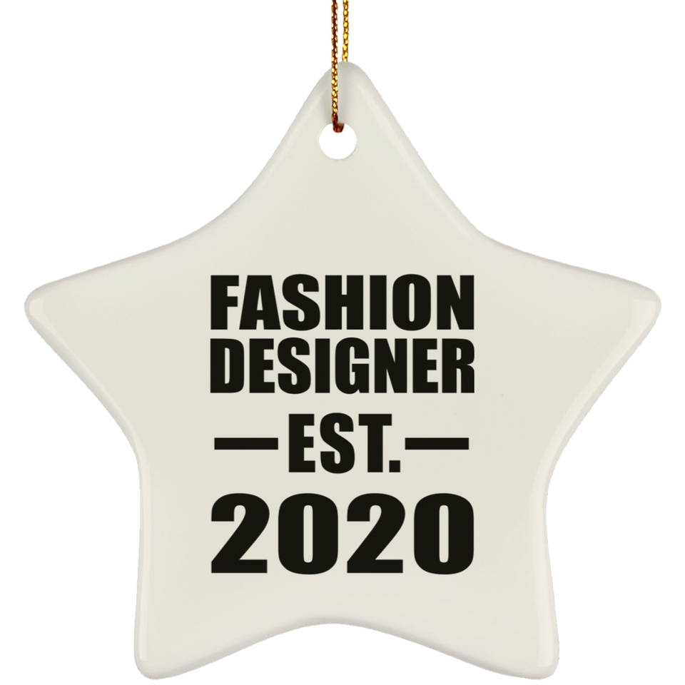 Fashion Designer Established EST. 2020 - Star Ornament