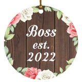 Boss Established Est. 2022 - Circle Ornament A