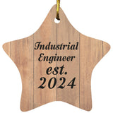 Industrial Engineer Established Est. 2024 - Star Ornament C