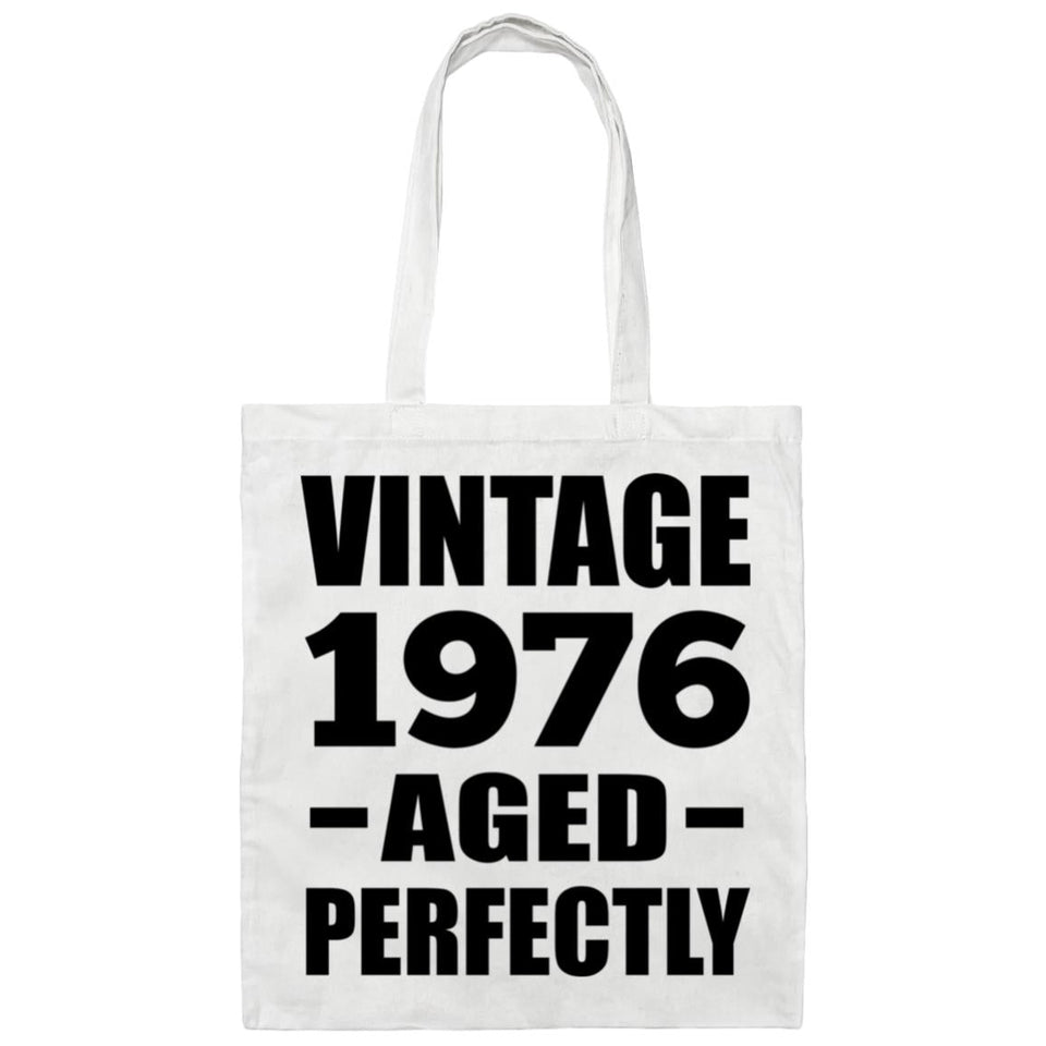 48th Birthday Vintage 1976 Aged Perfectly - Tote Bag White