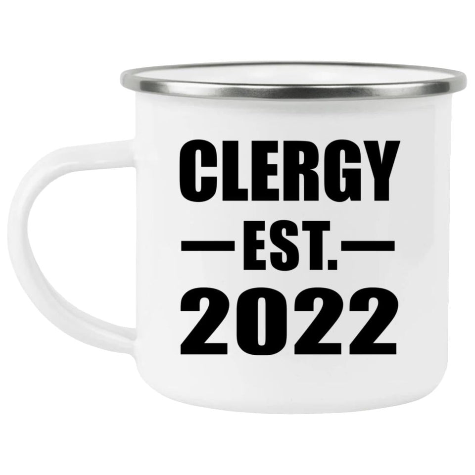 Clergy Established EST. 2022 - 12oz Camping Mug