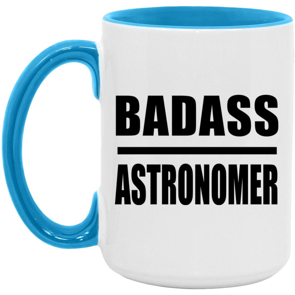 Badass Astronomer - 15oz Accent Mug Blue