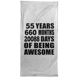 55th Birthday 55 Years 660 Months 20088 Days Of Awesome - Hand Towel