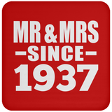 87th Anniversary Mr & Mrs Since 1937 - Drink Coaster