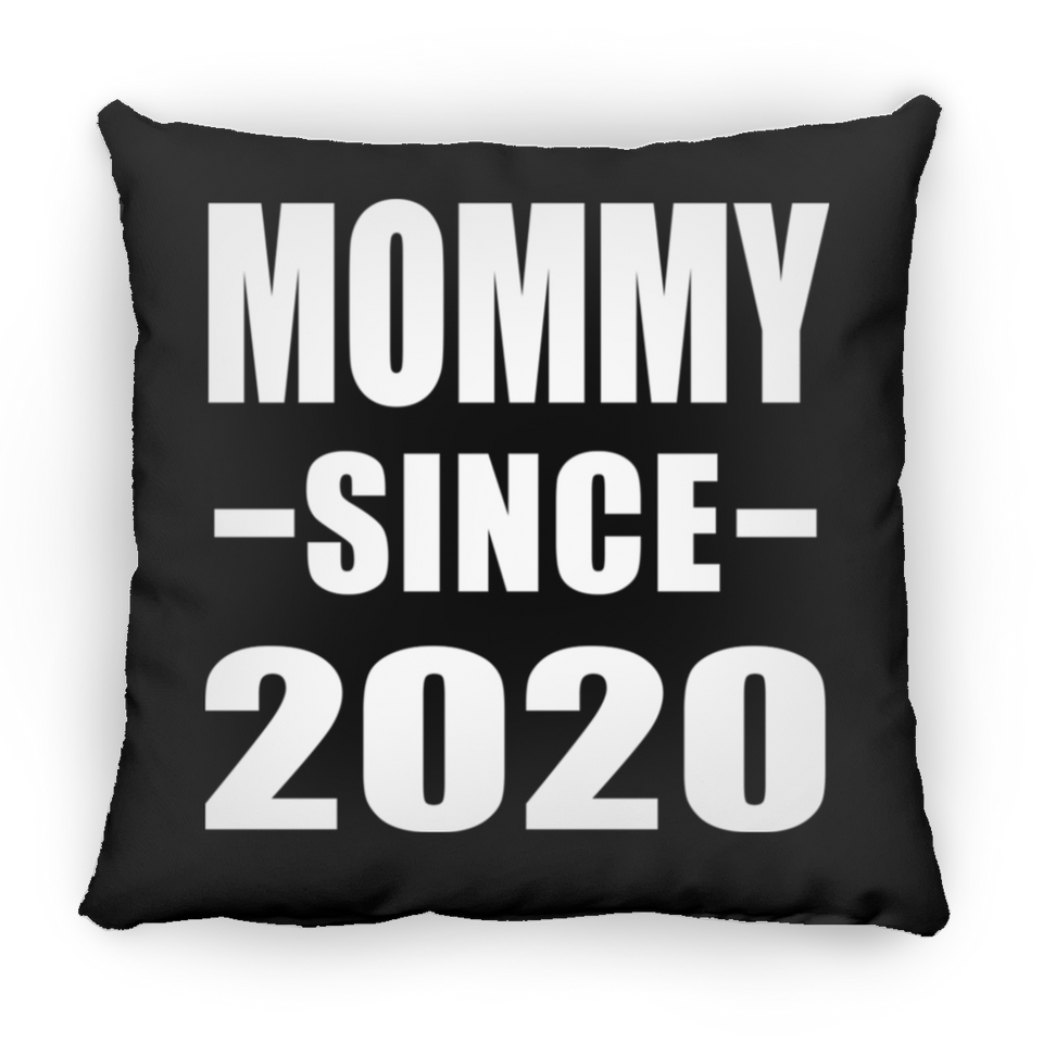 Mommy Since 2020 - Throw Pillow Black