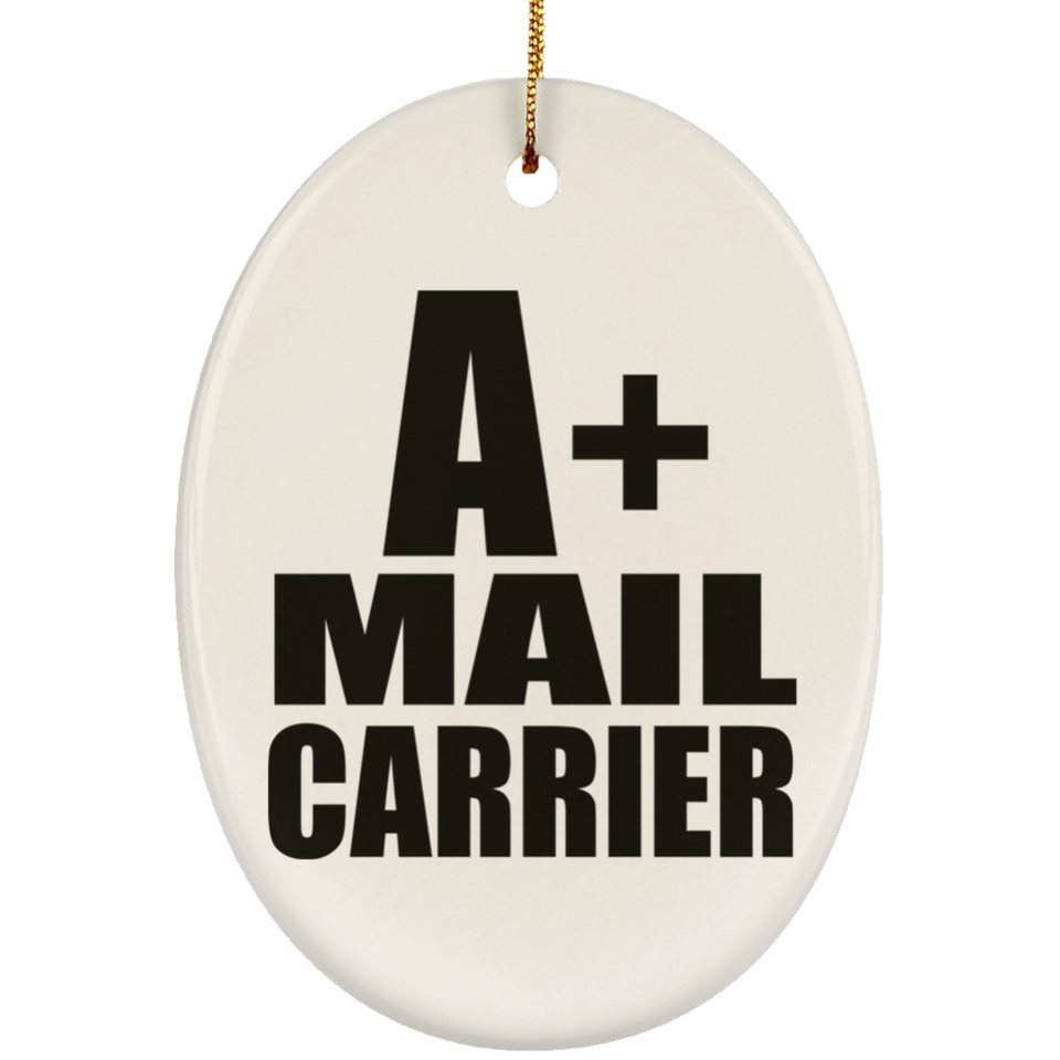 A+ Mail Carrier - Oval Ornament