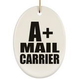 A+ Mail Carrier - Oval Ornament