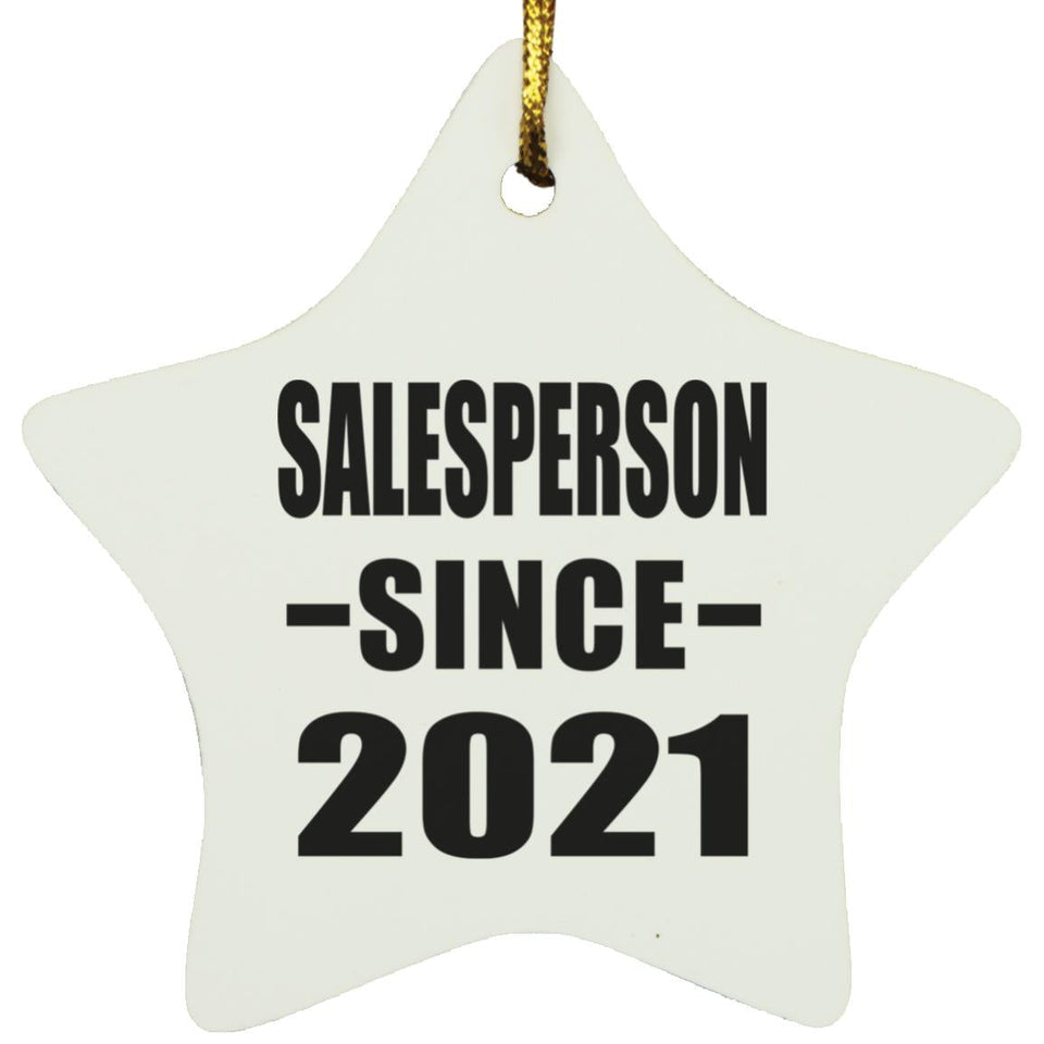 Salesperson Since 2021 - Star Ornament