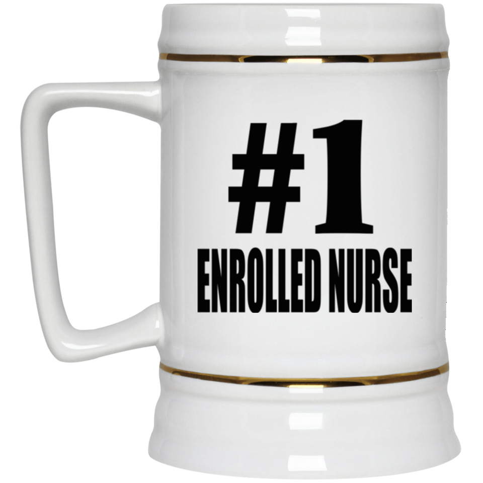 Number One #1 Enrolled Nurse - Beer Stein