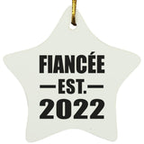 Fiancee Established EST. 2022 - Star Ornament