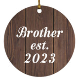 Brother Established EST. 2023 - Circle Ornament D