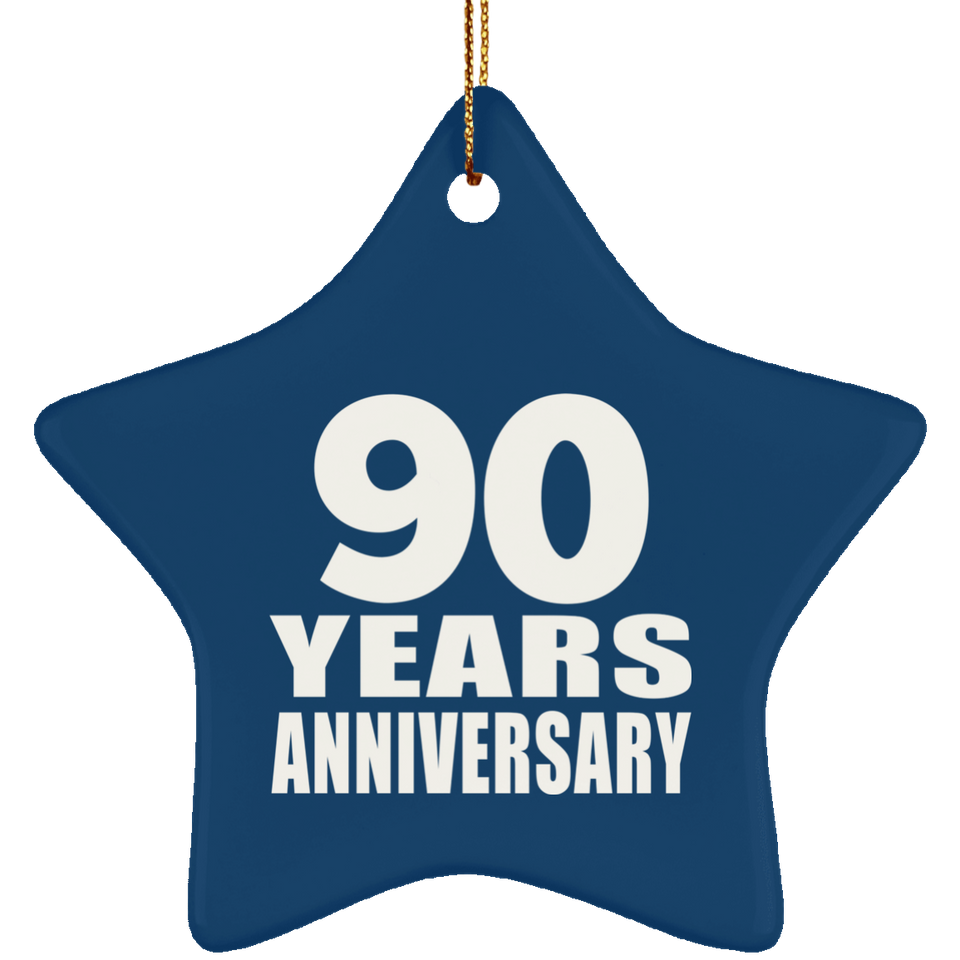 90th Anniversary 90 Years - Star Ornament