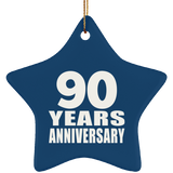 90th Anniversary 90 Years - Star Ornament
