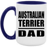 Australian Terrier Dad - 15oz Accent Mug Purple