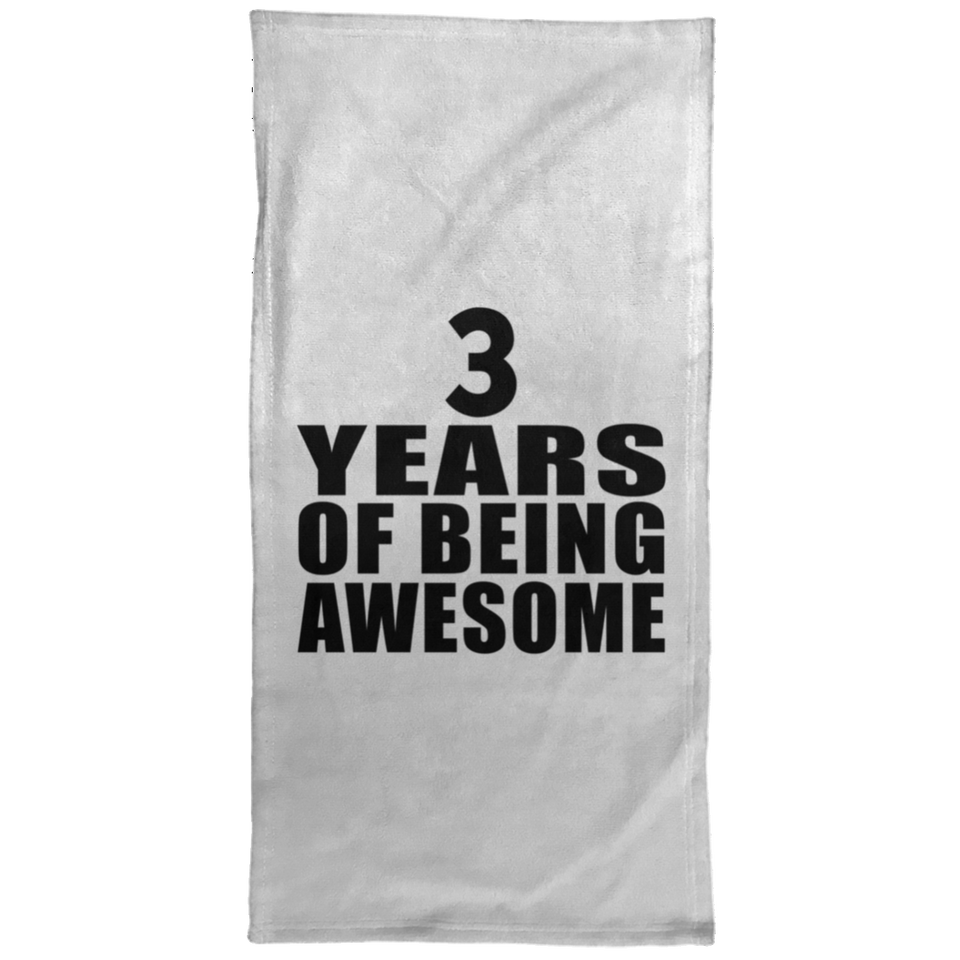 3rd Birthday 3 Years Of Being Awesome - Hand Towel