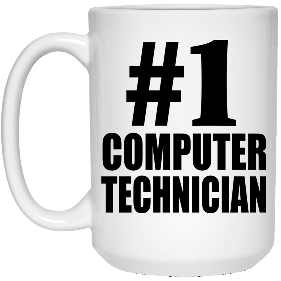 Number One #1 Computer Technician - 15 Oz Coffee Mug