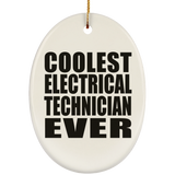 Coolest Electrical Technician Ever - Oval Ornament